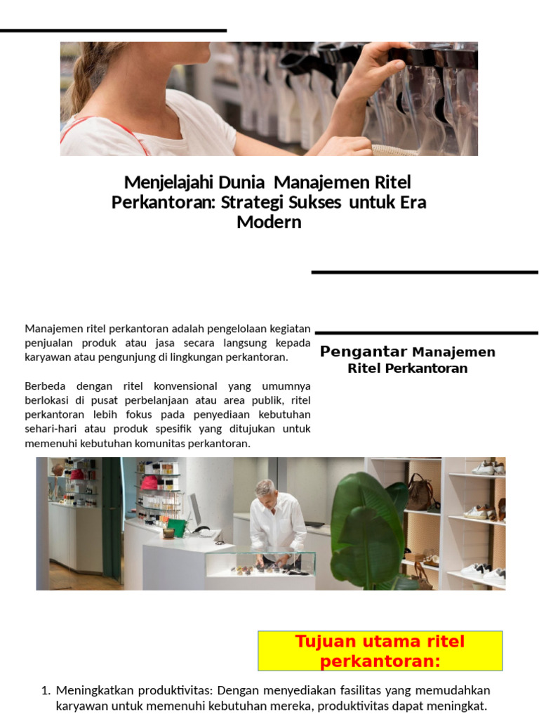 Strategi Manajemen Ritel Perkantoran Modern | PDF