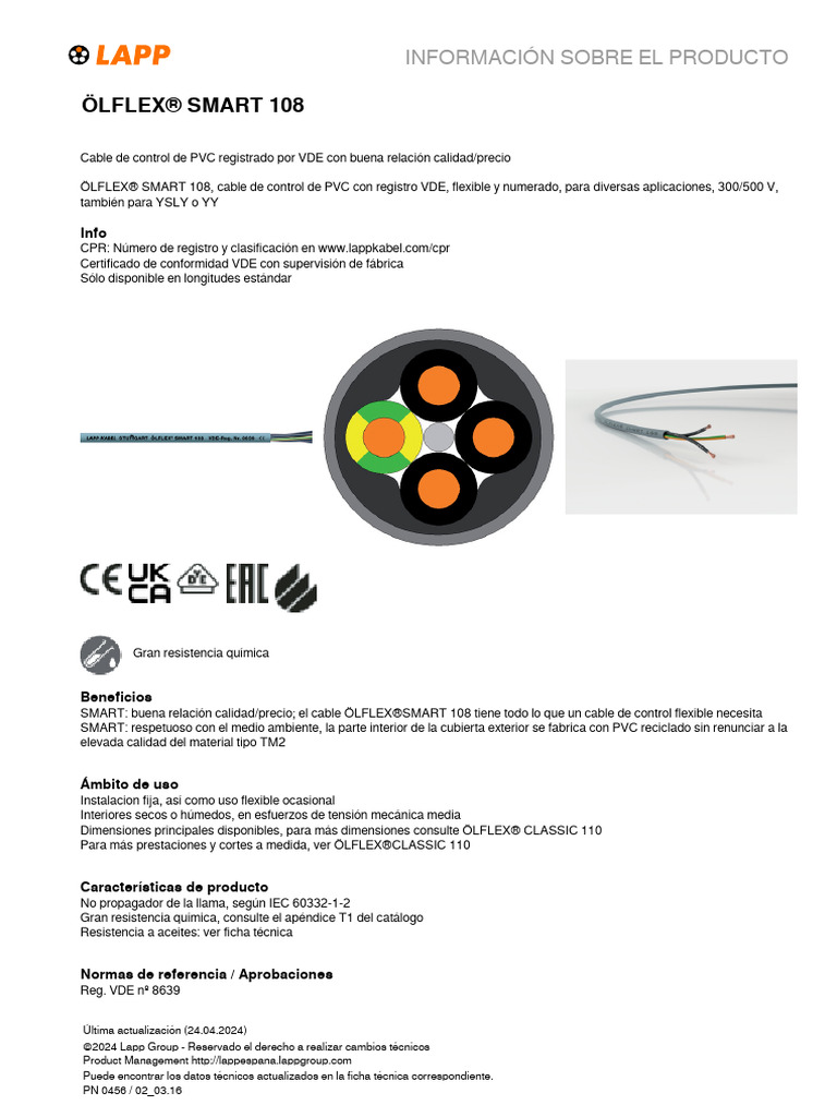 Lapp Pro210910es | PDF | Cobre | Materiales