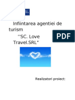Infiintarea Agentiei de Turism SC Love Travel SRL