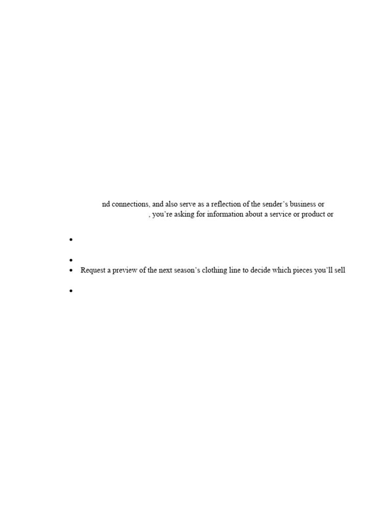 Business Enquiry and Invitation Messages | PDF | Information ...