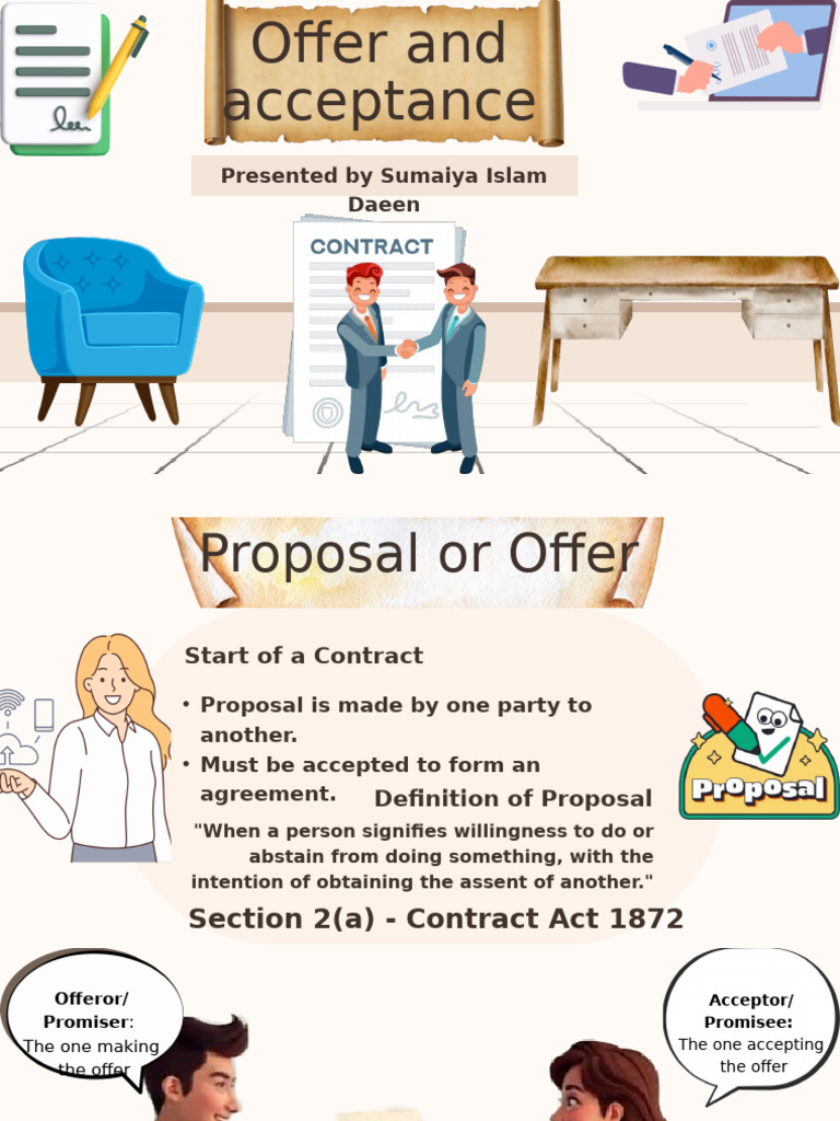 Understanding Offer and Acceptance in Contracts | PDF | Offer And ...