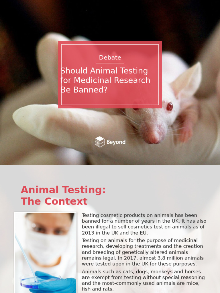 Animal Testing for Medical Research Debate | PDF | Animal Testing ...