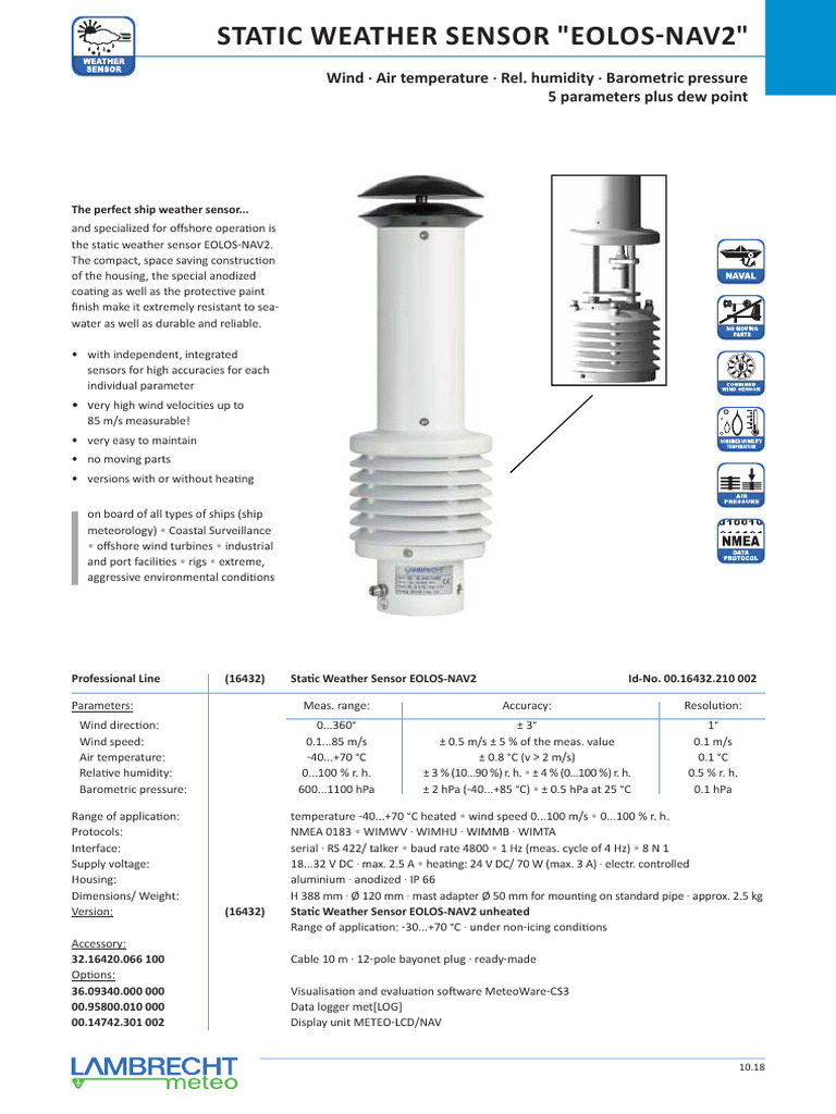 eolos_nav2_leaflet_en | PDF | Wound | Humidity