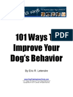 101 Ways To Improve Your Dog's Behavior