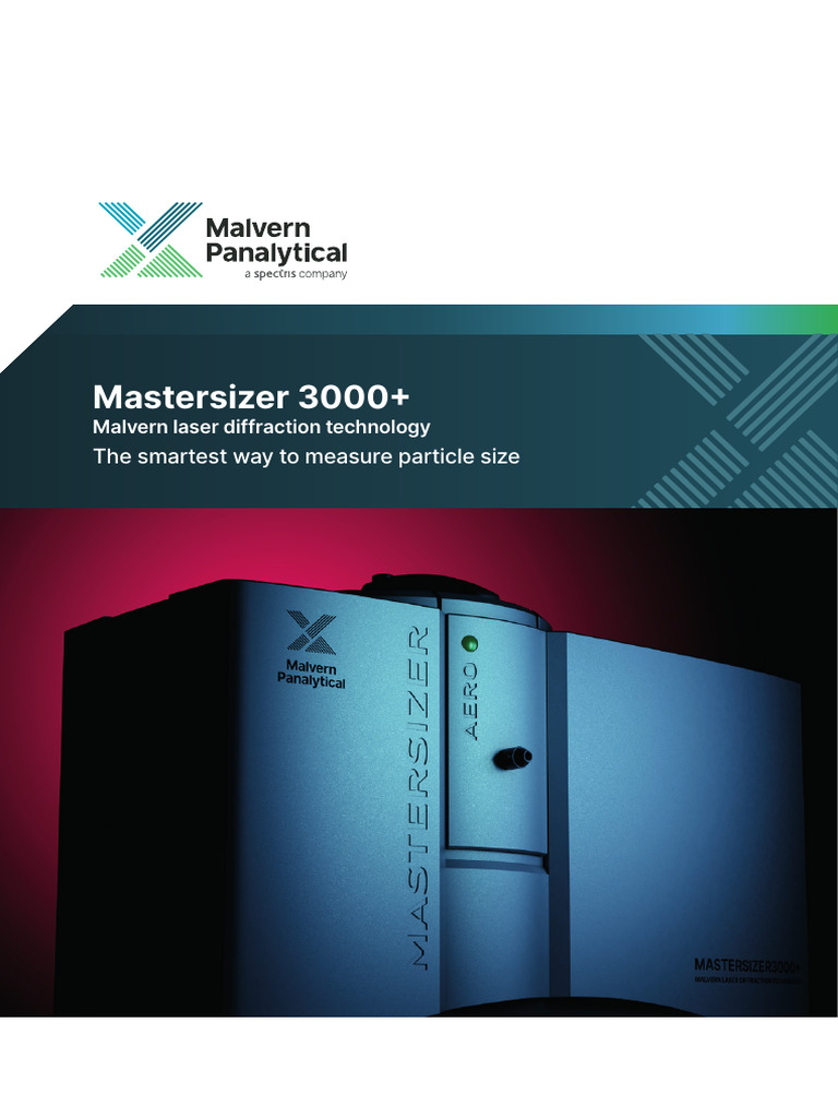 Mastersizer 3000+: Advanced Particle Sizing | PDF | Optics | Particle ...