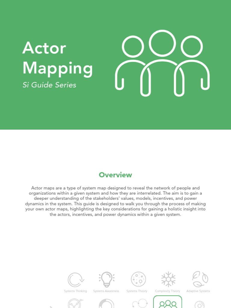 Actor Mapping for System Change | PDF | Incentive | Power (Social And ...