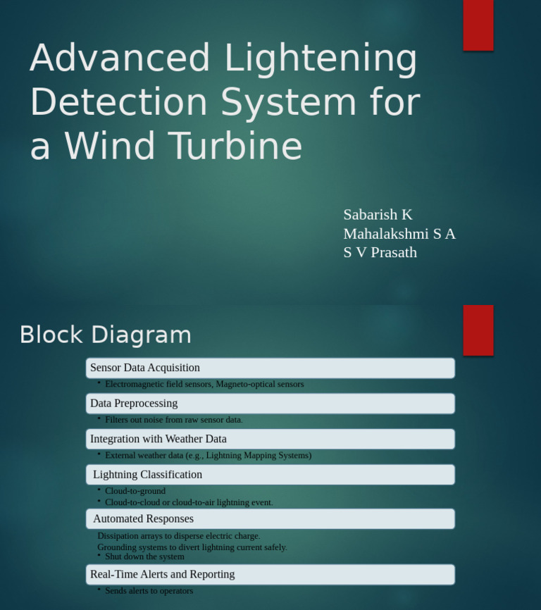 Advanced Lightening Detection System For A Wind Turbine | PDF | Science ...