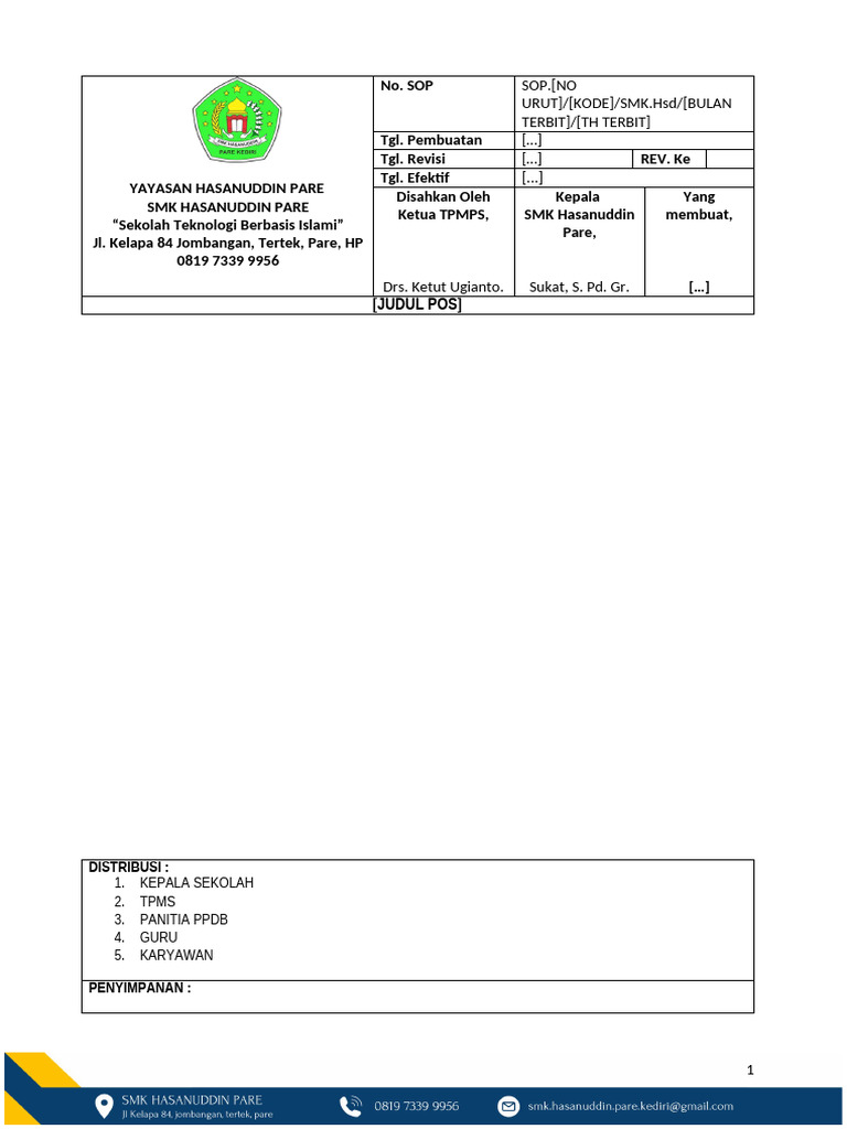 Format Pos Potrait | PDF