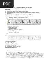EKG Interpretation Practice Worksheet | PDF | Electrocardiography ...