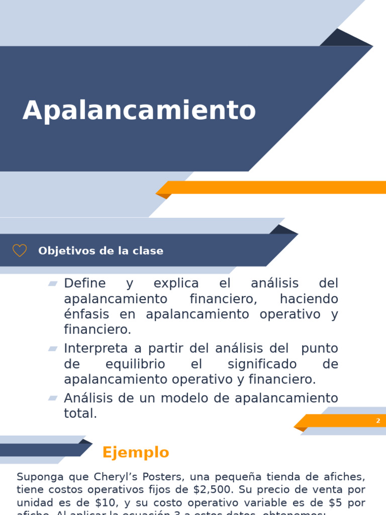 Análisis del Apalancamiento Financiero y Operativo | PDF ...
