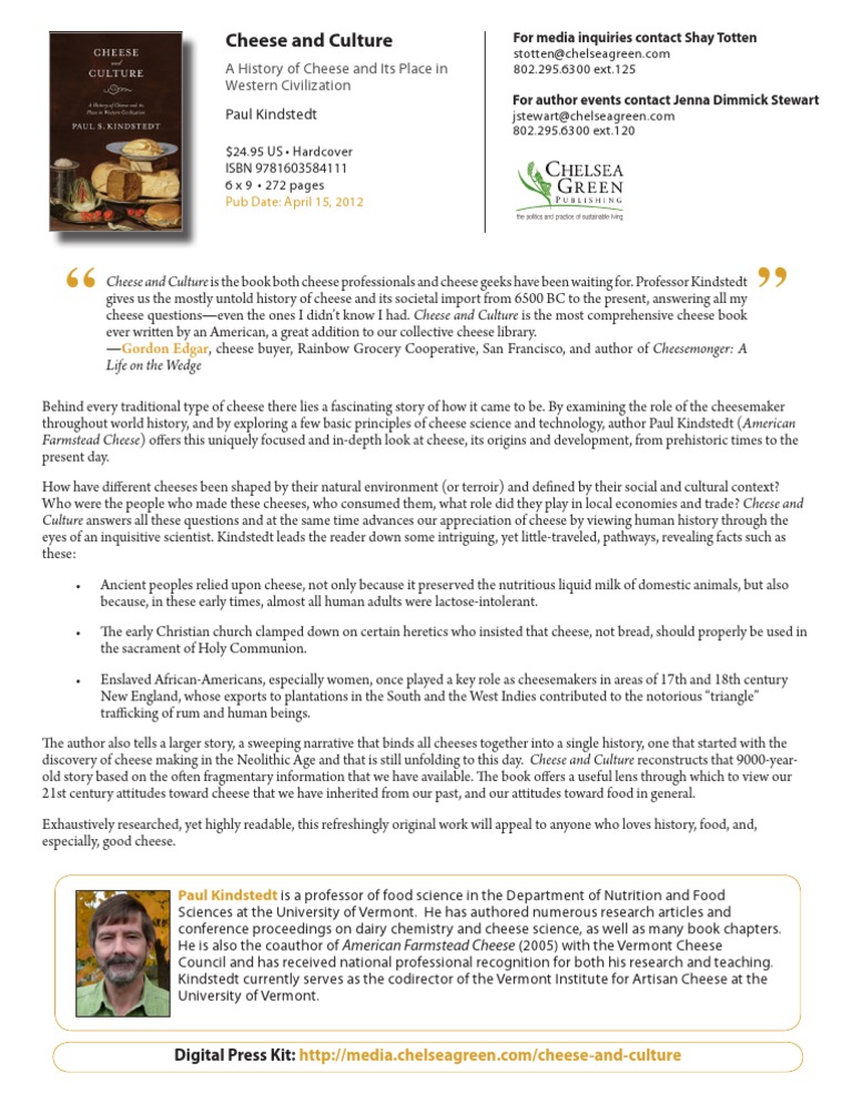 History and Culture of Cheese | PDF | Cheese | Foods