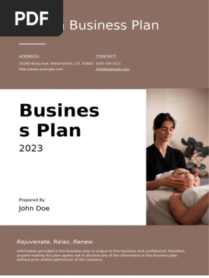 Spa Business Plan