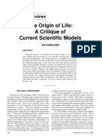 Origin of Life Critique of Scientific Models