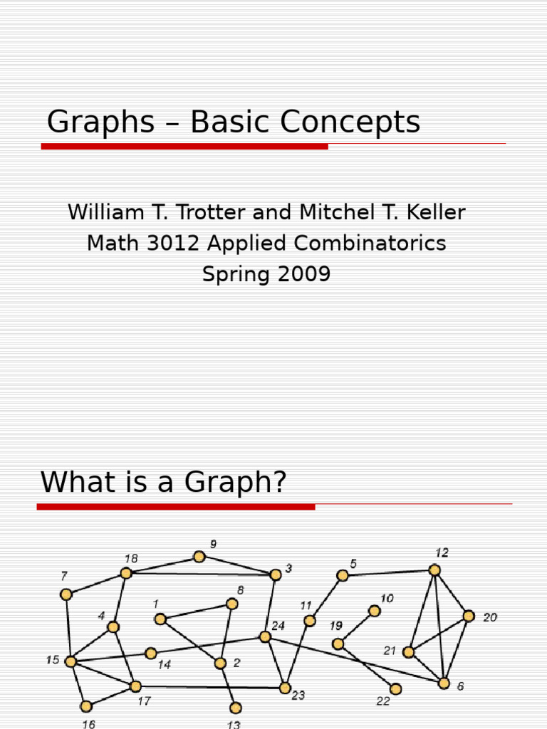 Graph Theory Basics for Math 3012 | PDF | Vertex (Graph Theory) | Graph ...