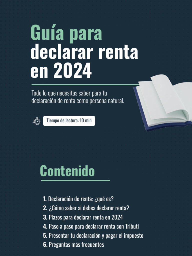 Declarar Renta 2024: Guía Completa | PDF | Impuestos | Salario