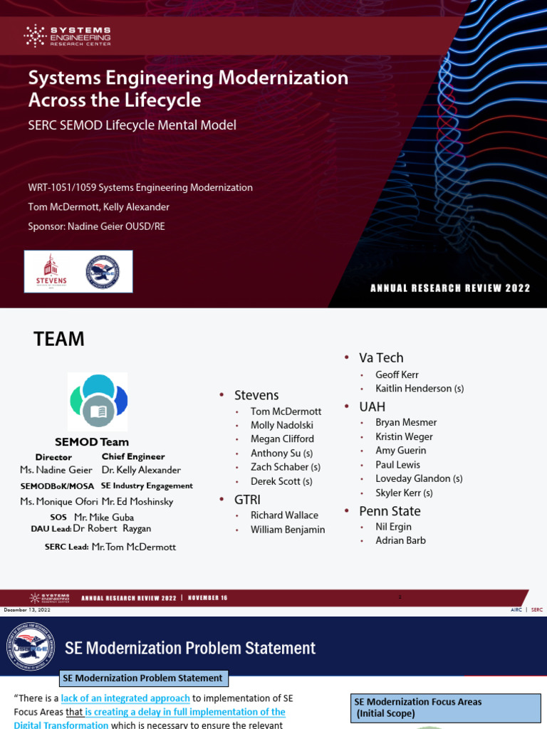 1671561125.ARR-22-SERC-T1.7-Systems Engineering Modernization Across ...