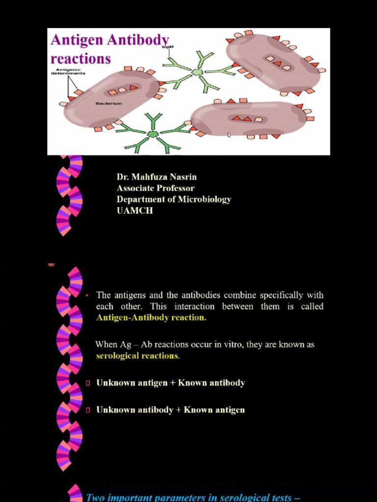 Antigen and Antibody Reaction | PDF