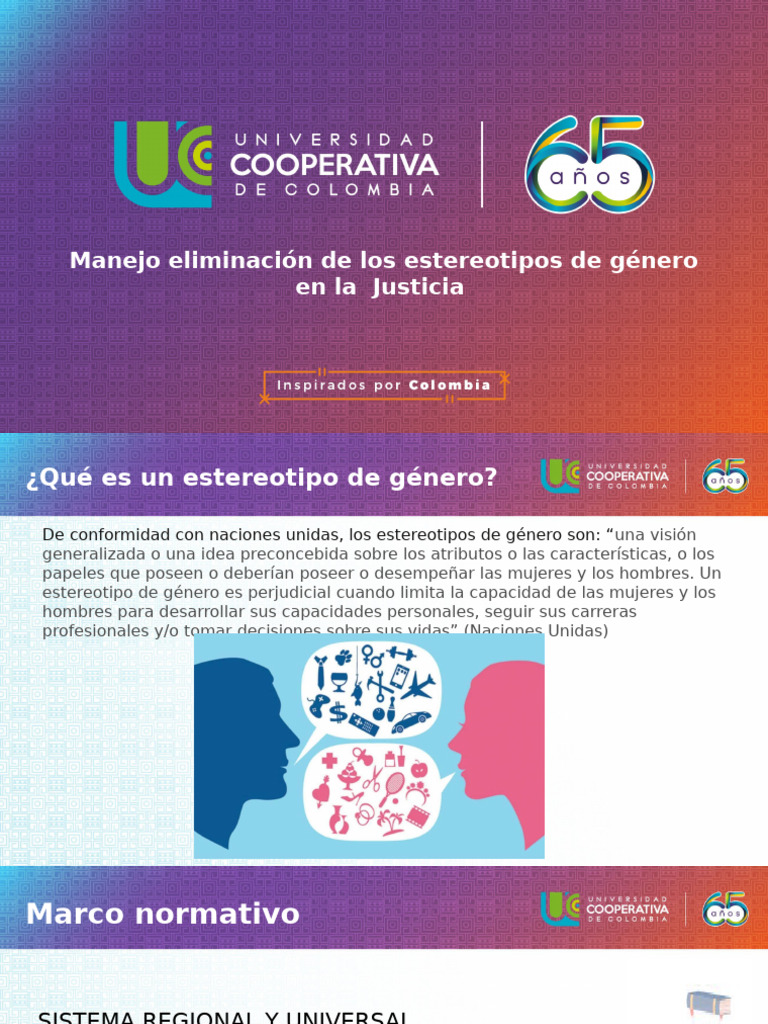 Eliminar estereotipos de género en justicia | PDF | Rol de género ...