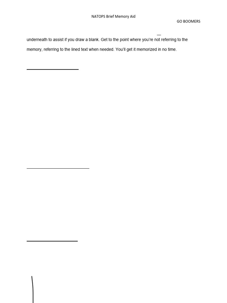 NATOPS Brief Memory Aid Guide | PDF | Instrument Flight Rules | Transport