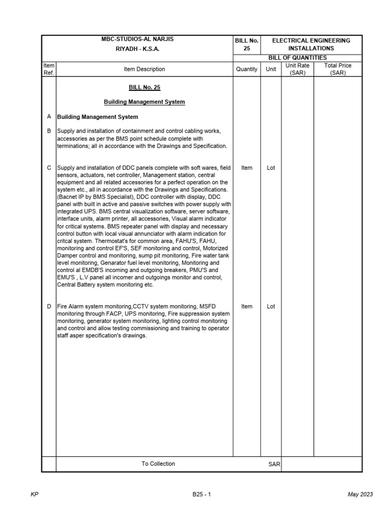 bms | PDF | Building Automation | Electrical Engineering