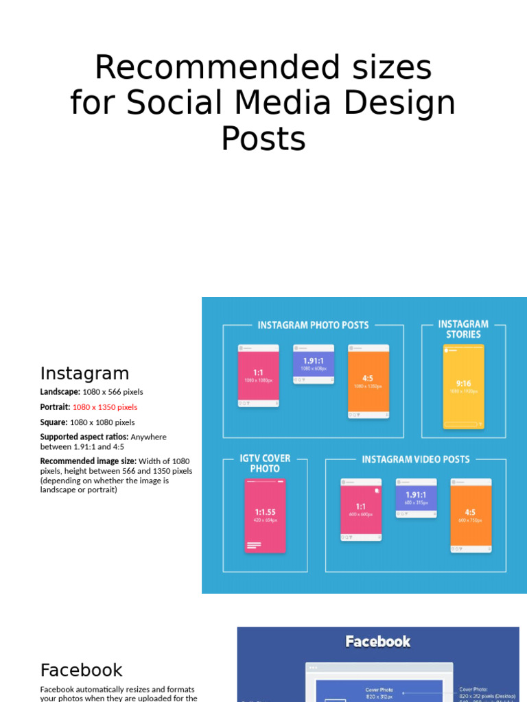 Social Media Image Size Guide 2023 | PDF
