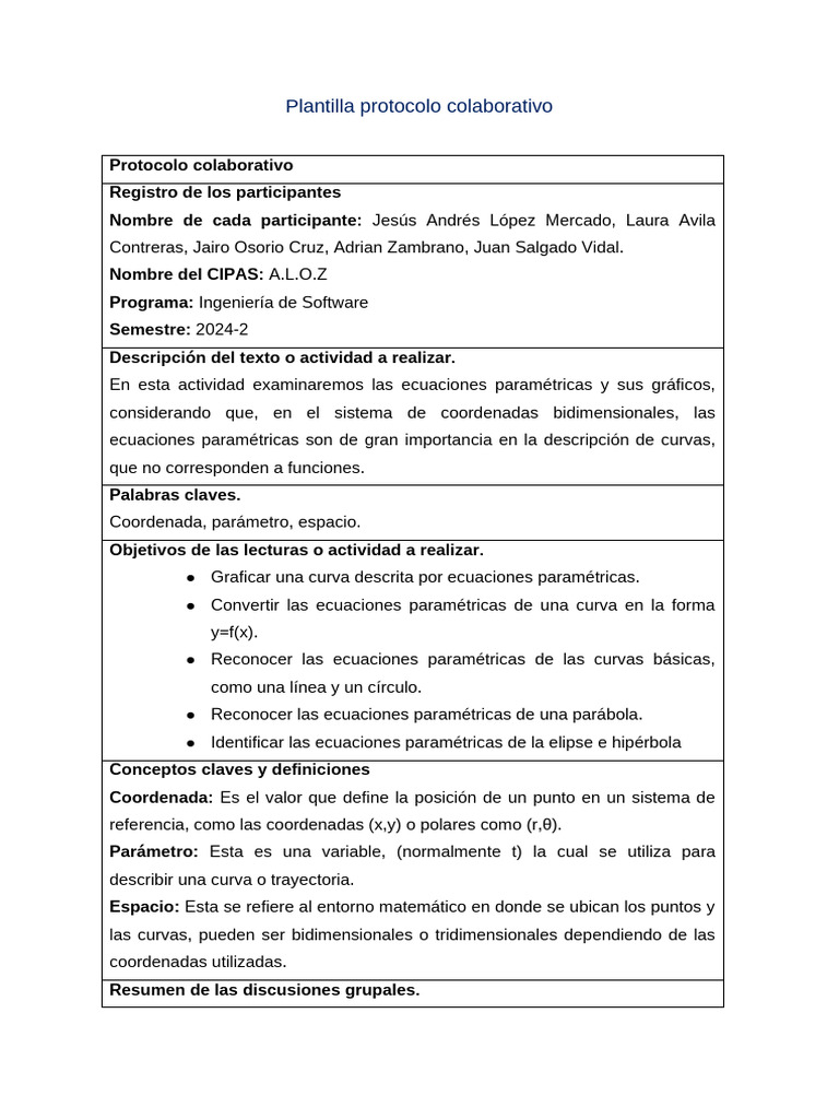 Prot Co U4 CálInt | PDF | Sistema coordinado | Curva