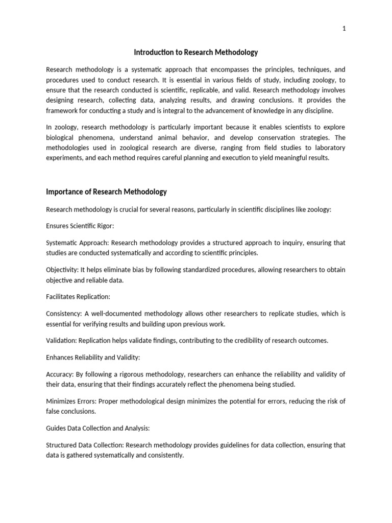 Introduction to Research Methodology | PDF | Methodology | Sampling ...
