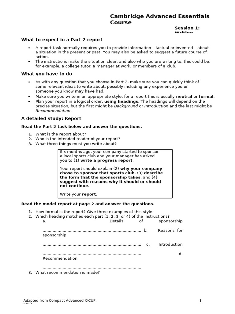 Advanced Report Writing Guide | PDF | Cognition