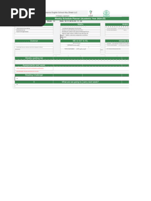 GR1 Week 13 planner