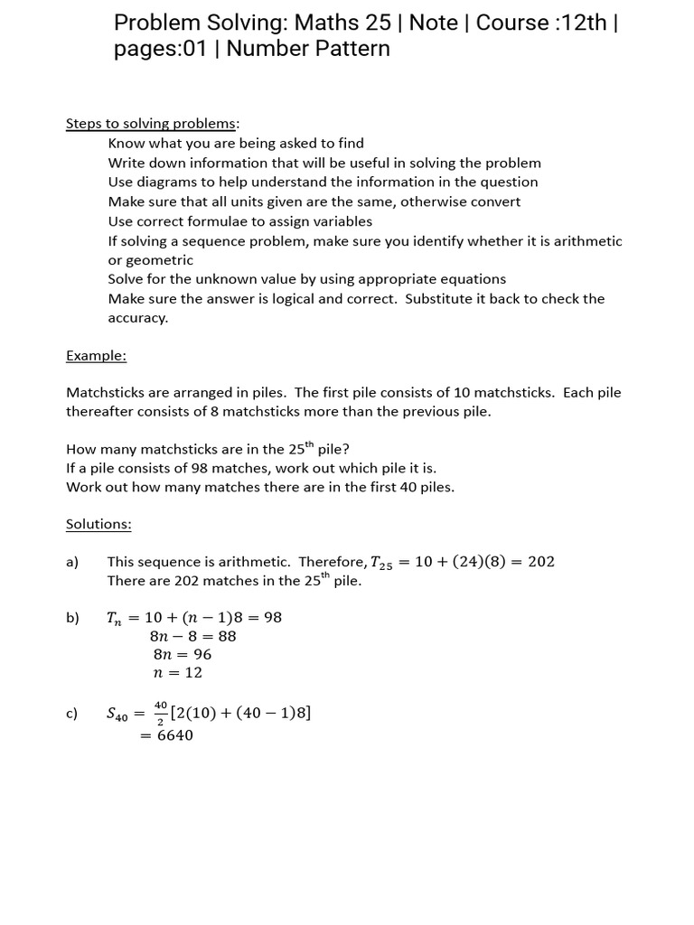 Maths 25 No Pattern. | PDF | Teaching Methods & Materials