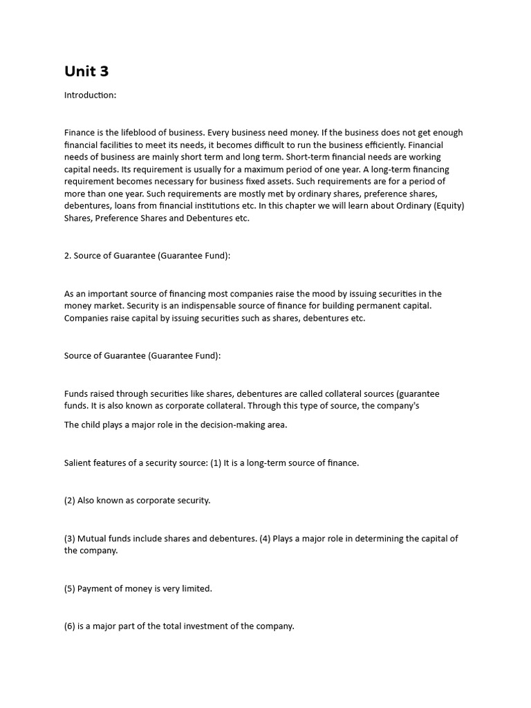 FM Unit 3&4 | PDF | Preferred Stock | Dividend