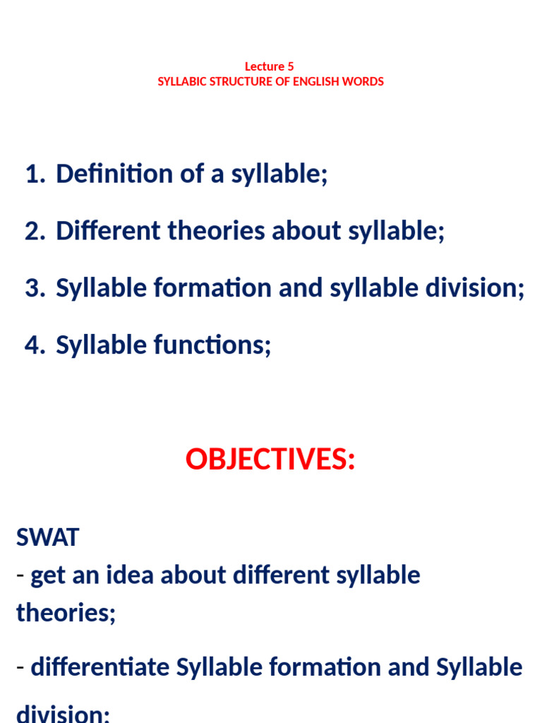 Lec 5 PP 23 | PDF | Syllable | Consonant