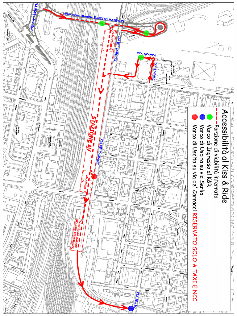 Mappa Di Accesso Al Parcheggio Kiss&Ride | PDF