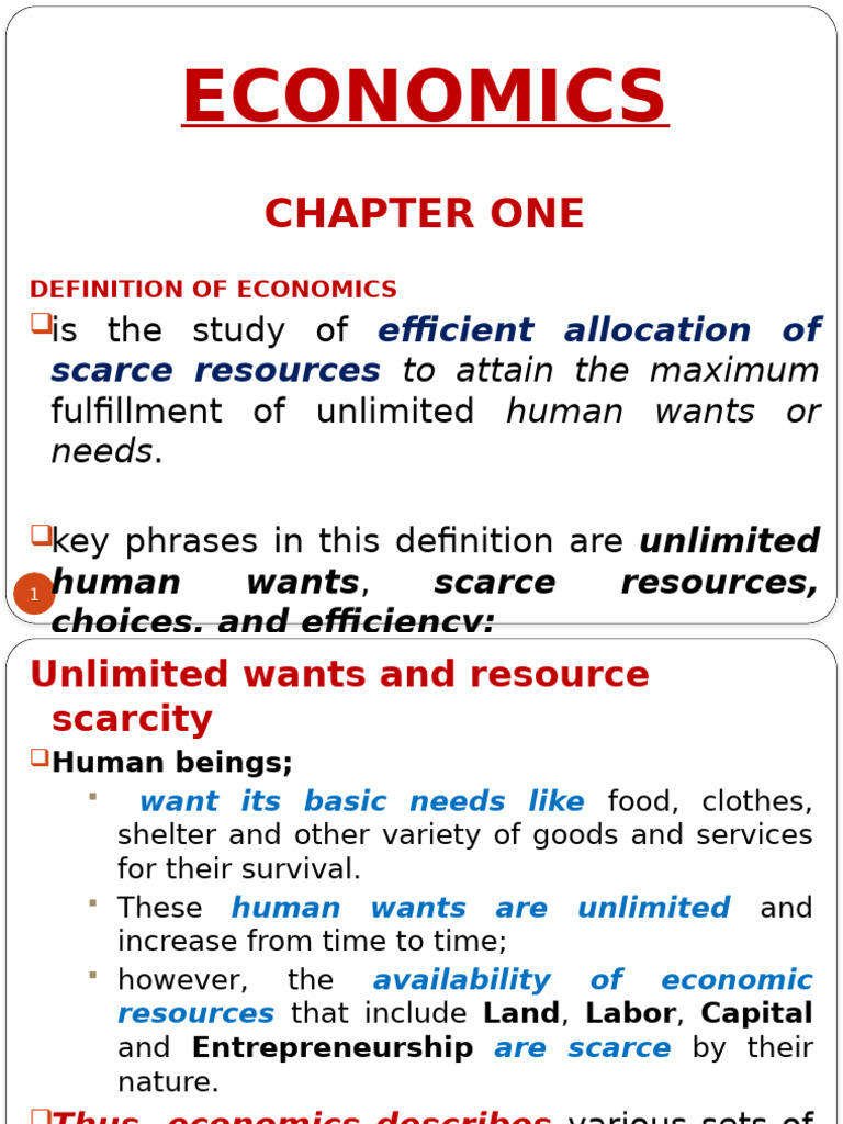 Chapter 1 Pdf Economics Capitalism