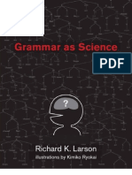 Grammar As Science (Larson) LIN2310