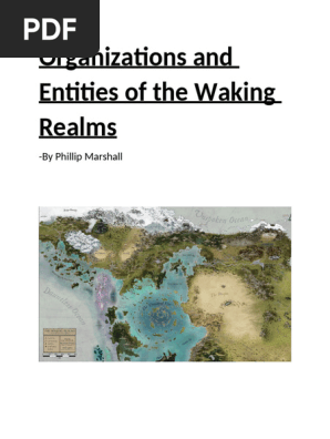 Organizations and Entities of the Waking Realms