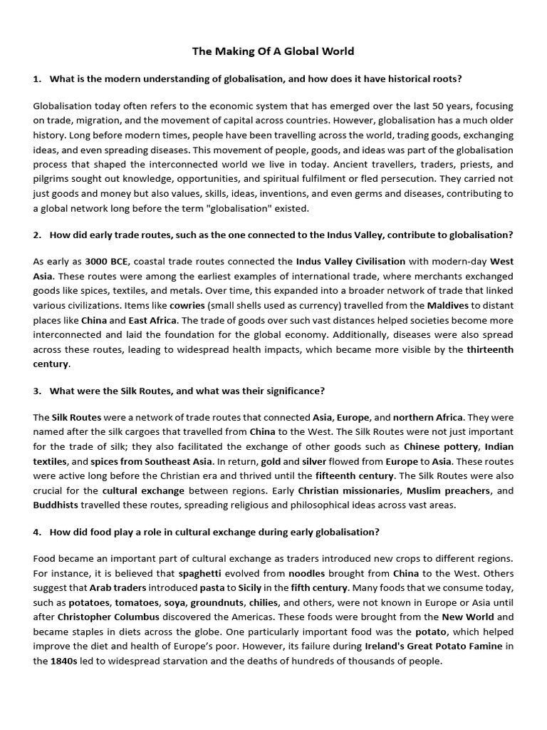 History of Globalisation and Trade | PDF | Bretton Woods System | Weaving