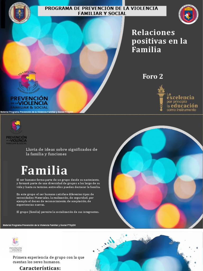 Prevención de la Violencia Familiar | PDF | Familia | Violencia