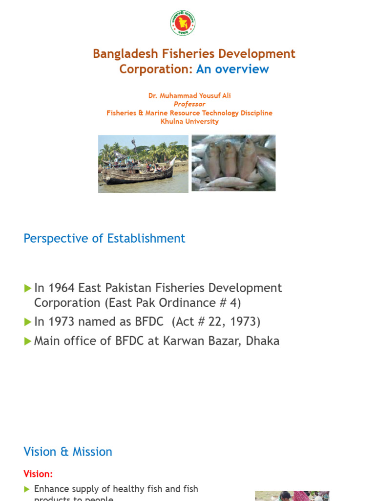 BFDC Overview | PDF | Fishery | Fish