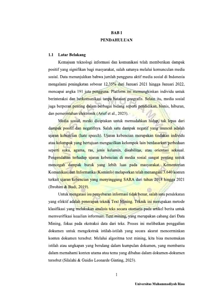 Bab 1 | PDF