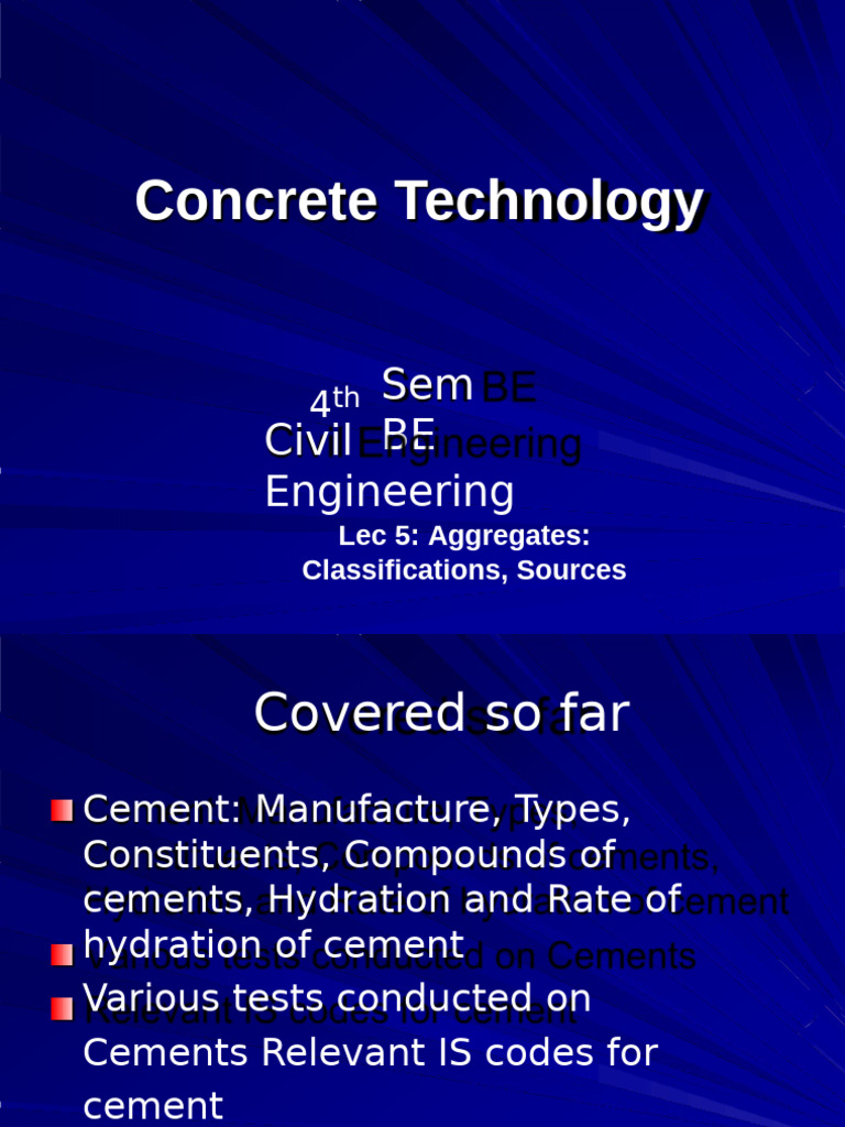 Lec 5 Aggregates Pdf Concrete Porosity