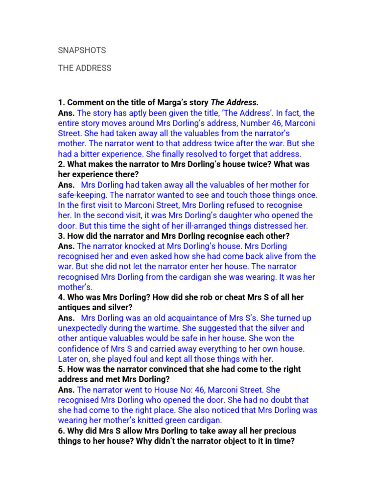 The Address | PDF | Mystery, Thriller & Crime Fiction