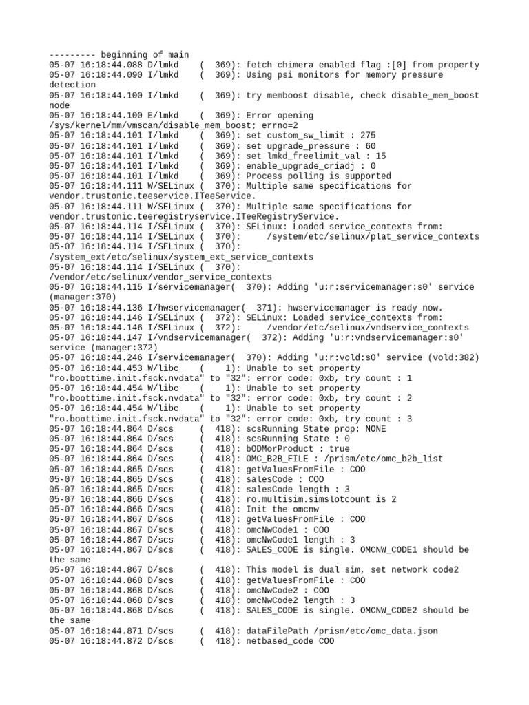 Logcat Csc Update Log | PDF | Computing | System Software