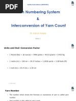 Yarn Count Conversion Chart | PDF