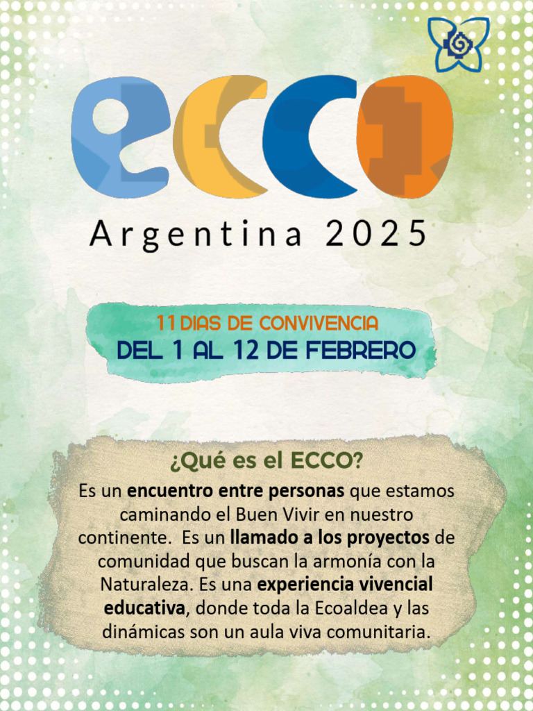 ECCO-2025-ARG-Info | PDF | Selva | Permacultura