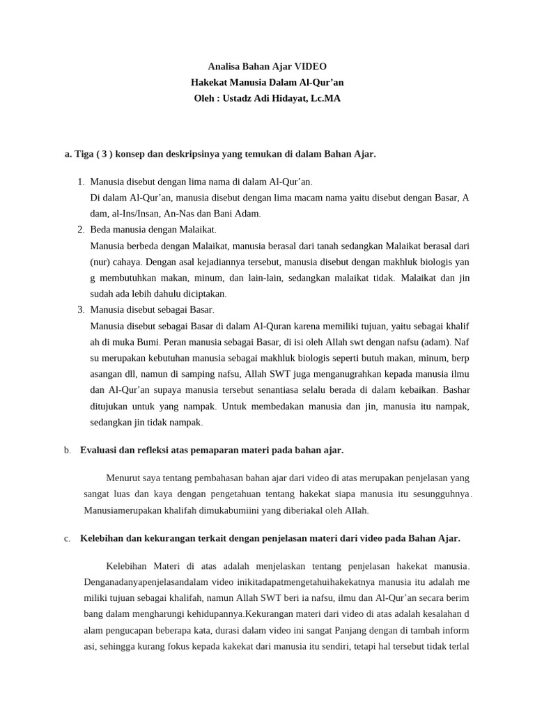 Analisis KB 2 Modul 4 | PDF