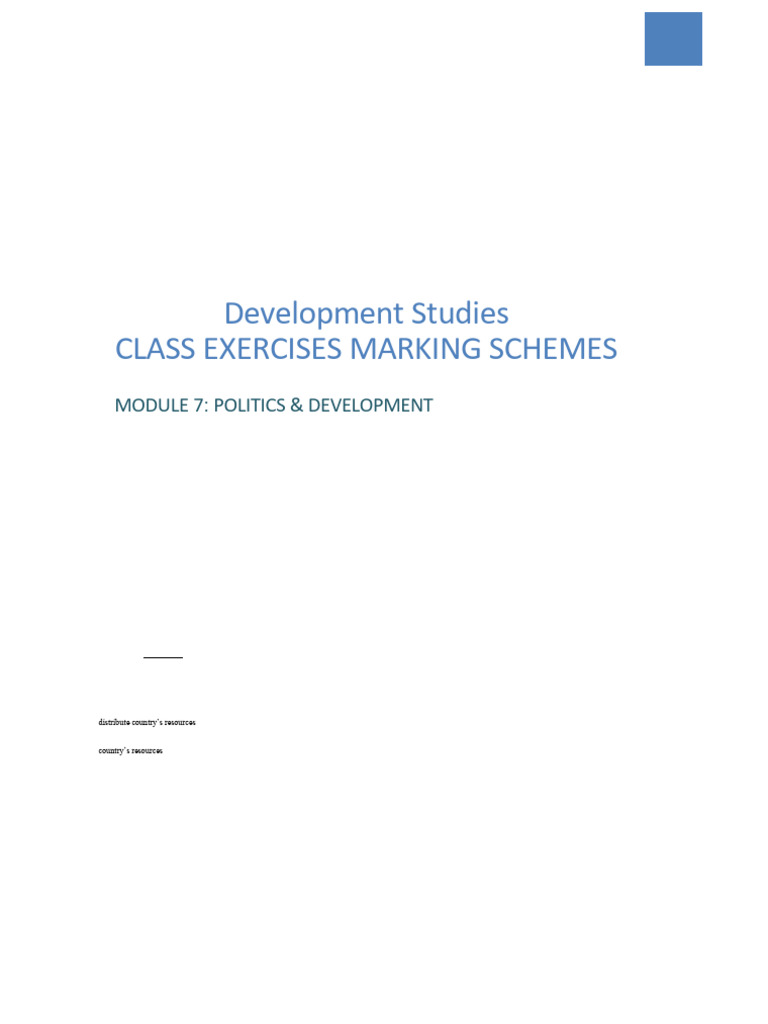 Class Exercises on Politics & Development | PDF | Monarch | Monarchy