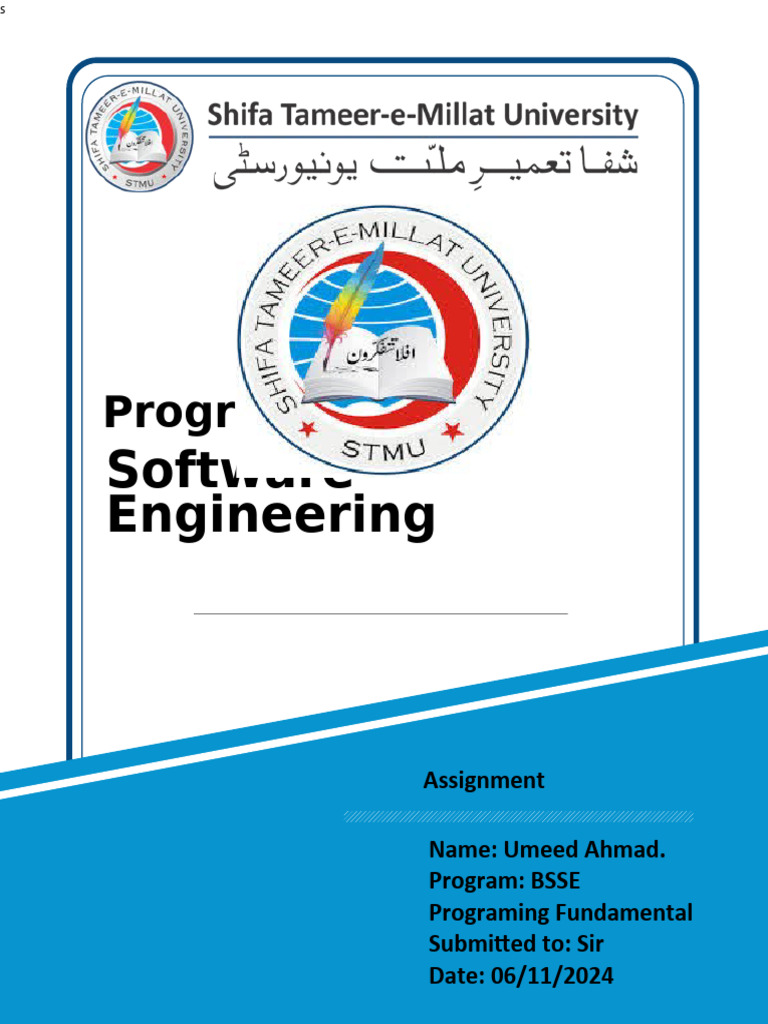 University Assignment Cover Page Template | PDF | Technology & Engineering