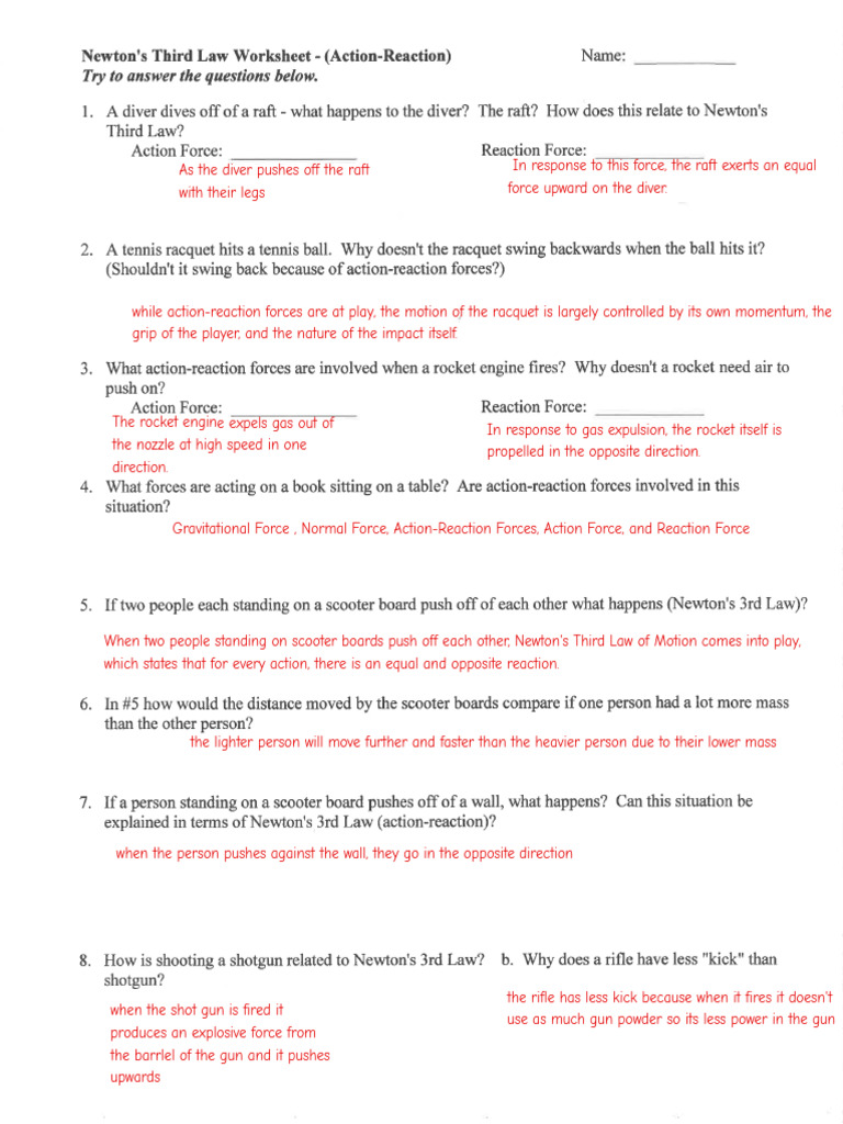 Kami Export - Newtons 3rd Law | PDF | Force | Physical Quantities