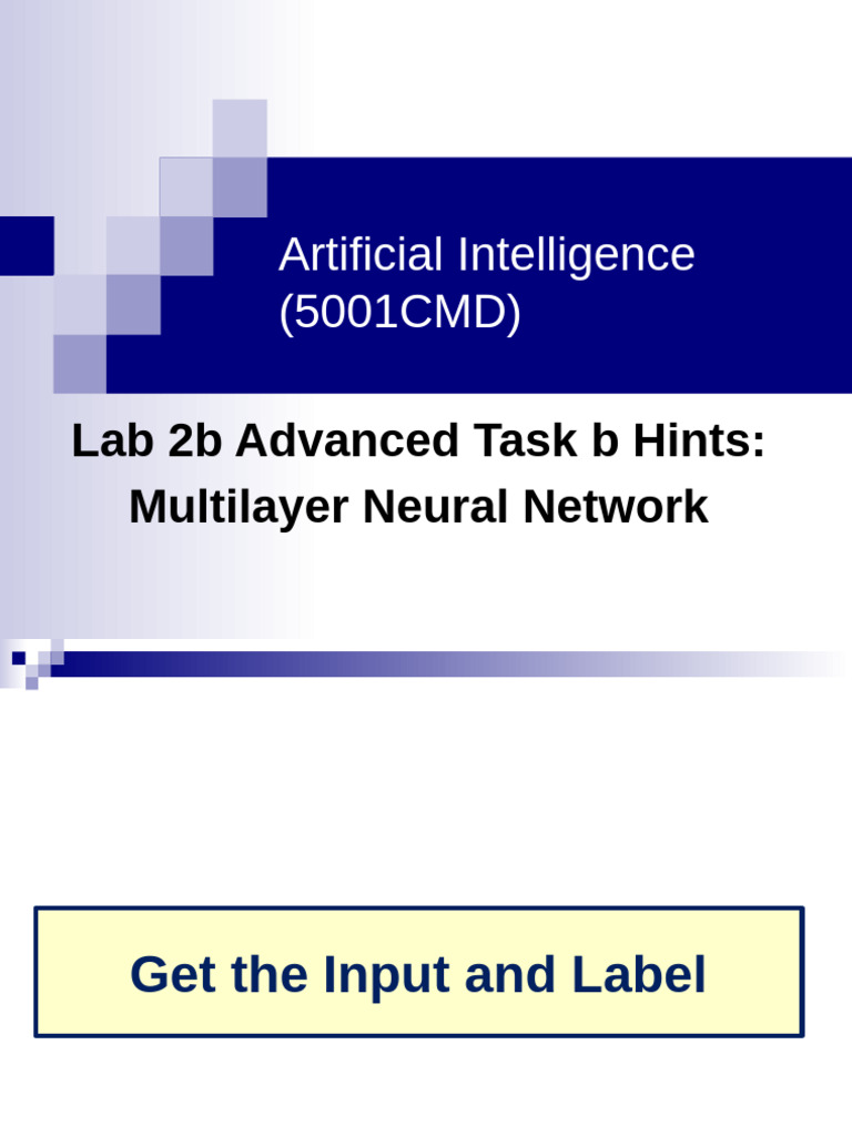 5000CEM Lab 2b Advanced Task B Hints | PDF | Artificial Neural Network ...